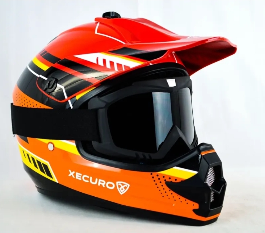Casco niño XR-003 Cross red/orange (Off-Road)