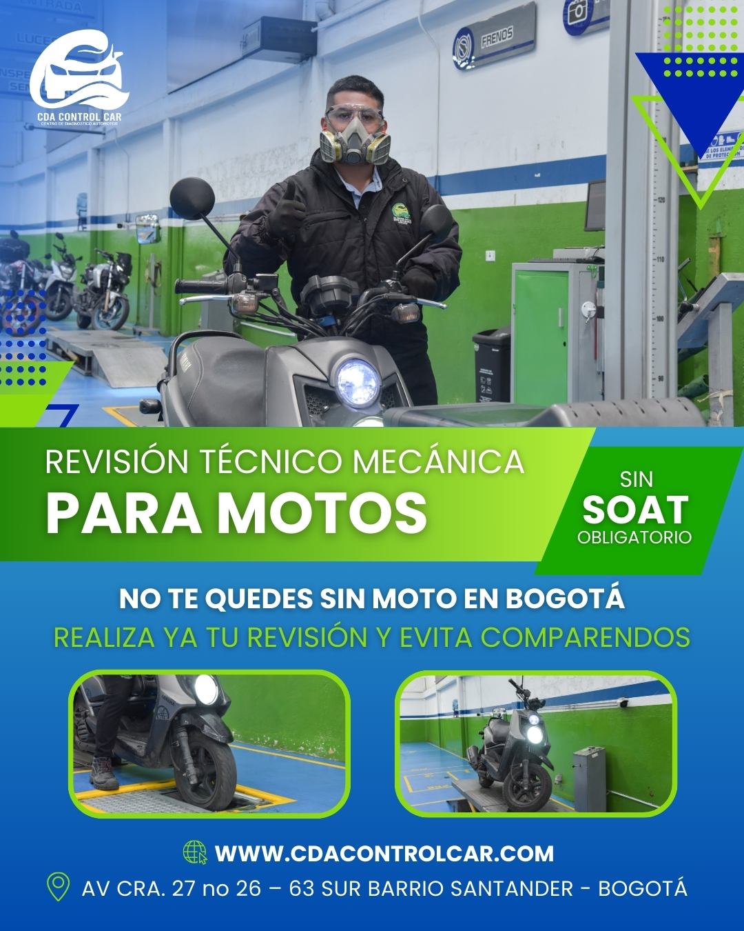 REVISIÓN TÉCNICO MECÁNICA MOTOS