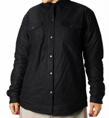 Chaqueta negra con protección