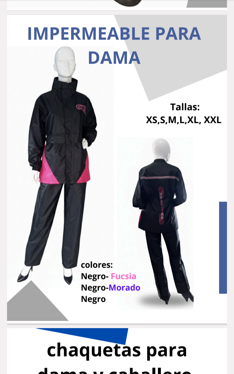 IMPERMEABLES TIPO SUDADERA