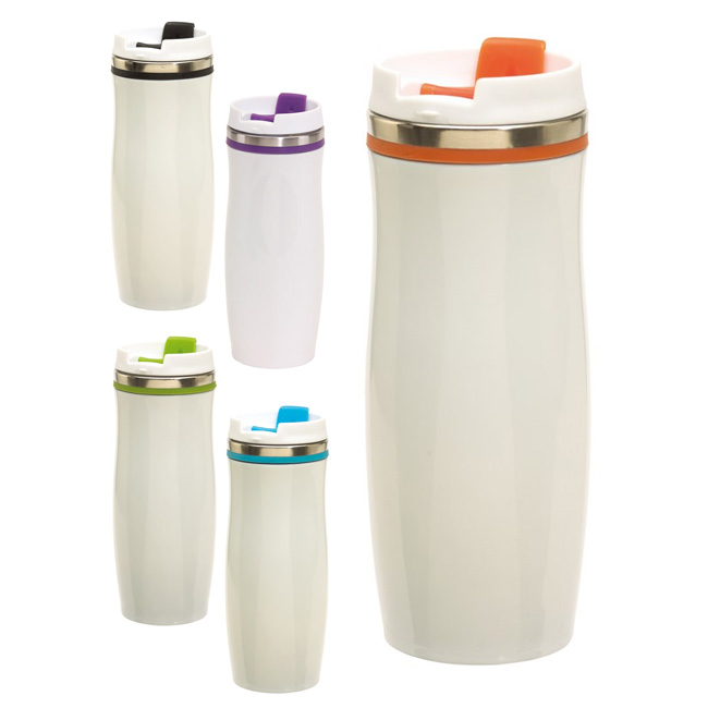 0304118 cani termoizolante promotionale de 400 ml cu capac colorat