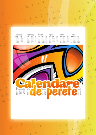 calendare de perete tipar digital si offset