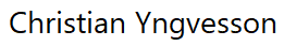 Christian Yngvesson
