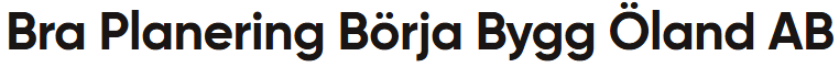 Bra Planering Börja Bygg Öland AB