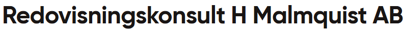 Redovisningskonsult H Malmquist AB