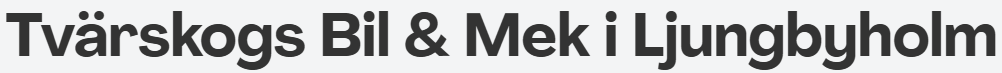 Tvärskogs Bil & Mek - Autoexperten