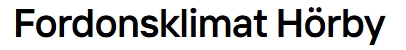 Fordonsklimat i Hörby