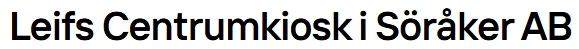 Leifs Centrumkiosk i Söråker AB