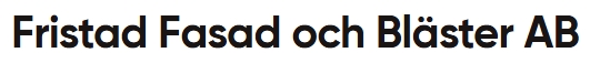 Fristad Fasad & Bläster