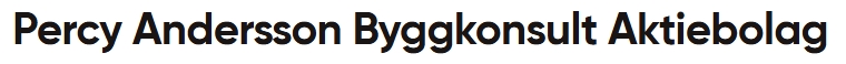 Percy Andersson byggkonsult