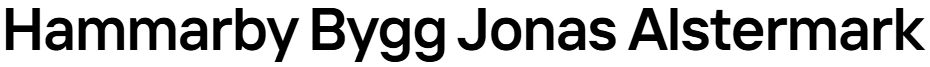 Hammarby Bygg Jonas Alstermark