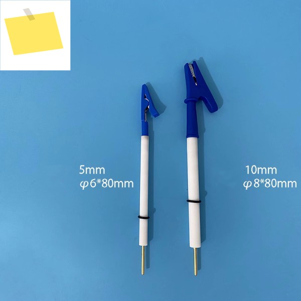 핀치 없는 악어 클립 전극 송장 발송 가능, 5mm 슬릿 제품 이미지