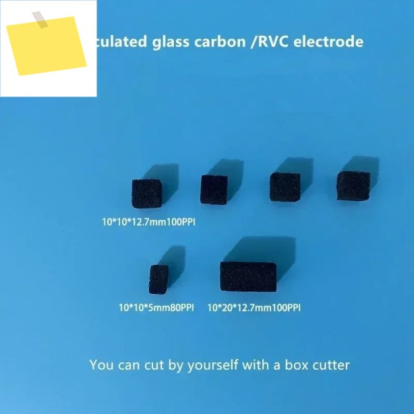 GC 메쉬 유리 탄소, RVC 전극, 100PPI, 실험실 폼 제품 이미지