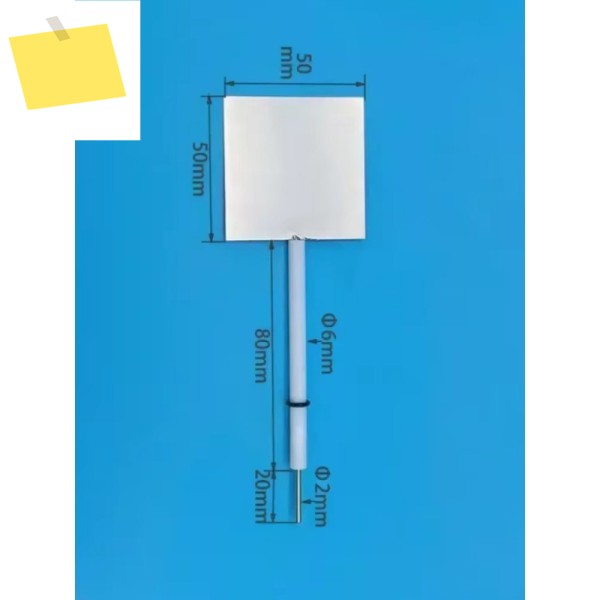 PH 측정기용 Pt210 백금판 전극 10X30X0.3mm, 송장 발행 옵션이 있는 고순도 실험실 제품 이미지