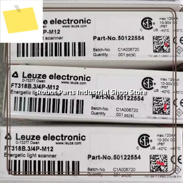 신품 Leuze Optoelectronics 원통형 센서 FT318B.34P-M12 50122554 제품 이미지