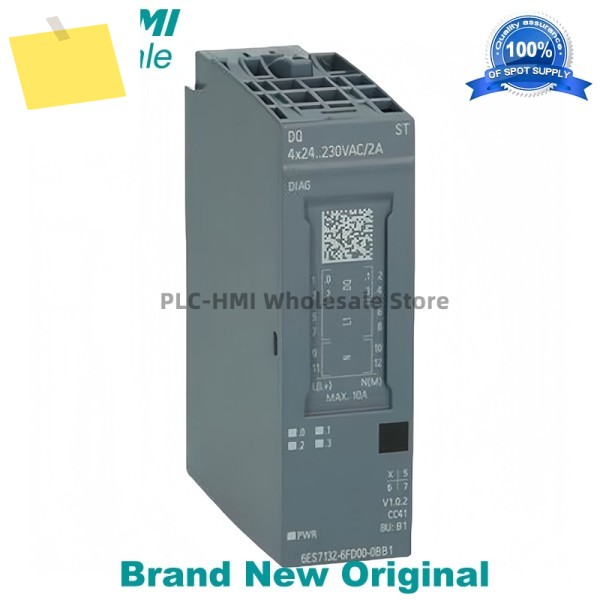 6ES7132-6FD00-0BB1 SIMATIC ET 200SP, 디지털 출력 모듈, DQ 4x 24..230V AC2A 새 제품 제품 이미지