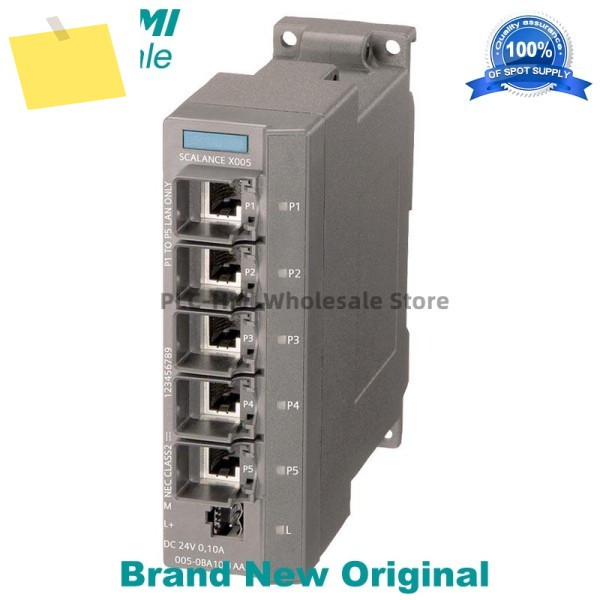 6GK5005-0BA10-1AA3 SCALANCE X005 IE 엔트리 레벨 스위치 비관리형 새제품 제품 이미지