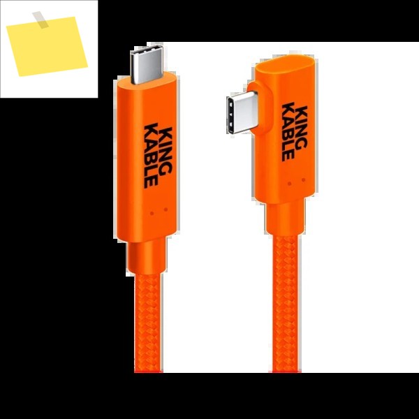 VR 스트리밍 케이블 메쉬 엘보우의 온라인 촬영KingKable 광섬유 USB3.2 Gen2 TypeC 제품 이미지