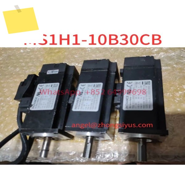브레이크 모터가 장착된 중고 서보 100W, MS1H1-10B30CB 제품 이미지