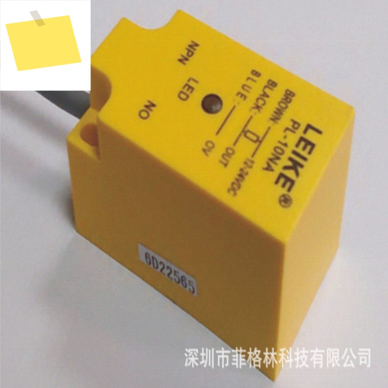 LEIKE PL-10NA 3선 사각형 DC 근접 스위치, NPN 상시 개방 제품 이미지