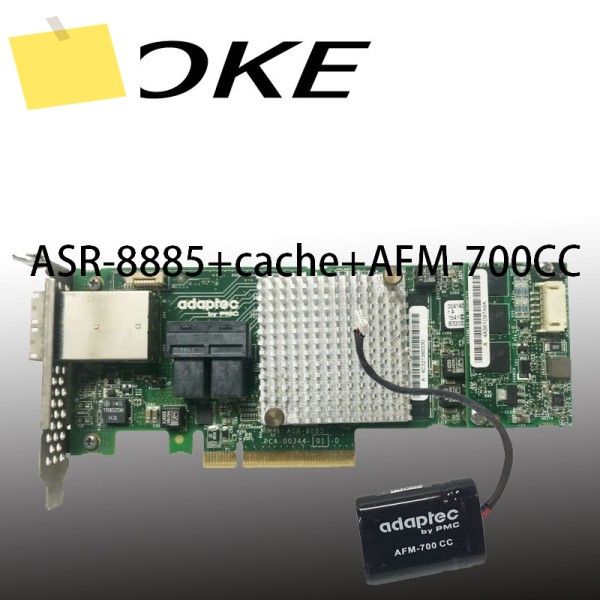Adaptec RAID 8885 2277000-R PCI-E 16 포트, 12Gb SAS 컨트롤러 배터리 포함 제품 이미지