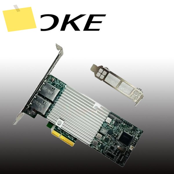 SuperMicro AOC-STGS-i2T 듀얼 포트 10Gbase-T PCI-E 3.0 Intel X550-T2 네트워크 카드 제품 이미지