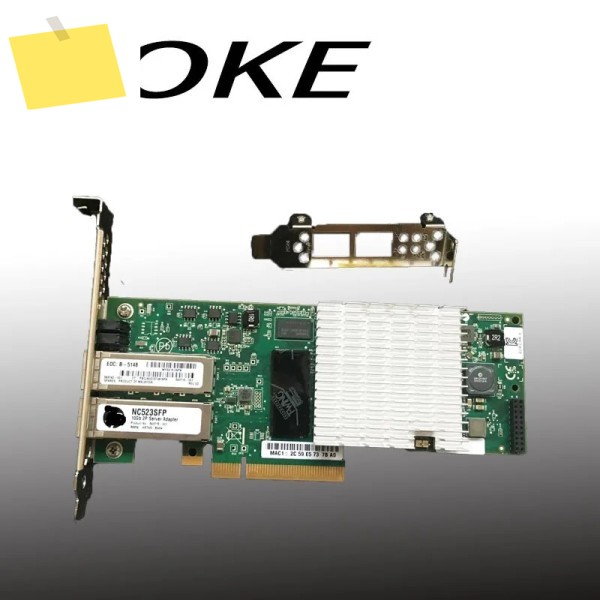 NC523SFP 듀얼 포트 10GbE PCI-E NIC 광섬유 네트워크 카드 어댑터 QLE-3242 593742 -001 -b21 제품 이미지