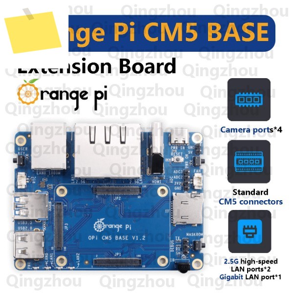 Orange Pi CM5 베이스보드 2.5G 기가비트 LAN 단일 컴퓨터, 모듈, 5 중앙 확장 적합 제품 이미지