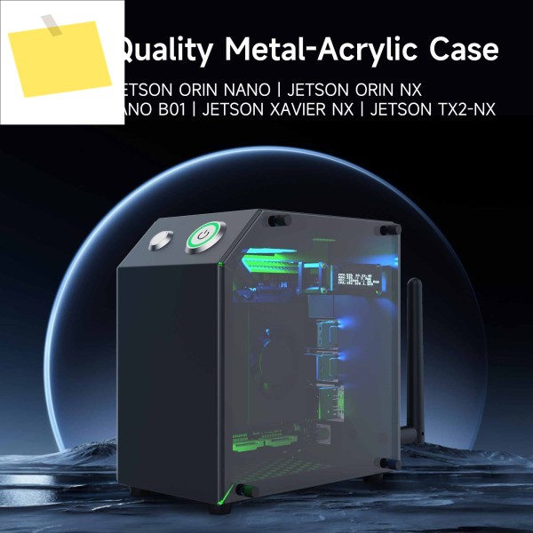 Jetson MINI NANO 보호 케이스 OLED 냉각 팬이 포함된 DIY 전자 상자 지원 SUPEROrin NX 제품 이미지