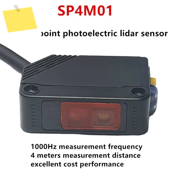 SP4M01 4 미터 1000Hz TOF 단일 지점 거리 측정 라이더 센서PNP NPN 통신 실내 광전 제품 이미지