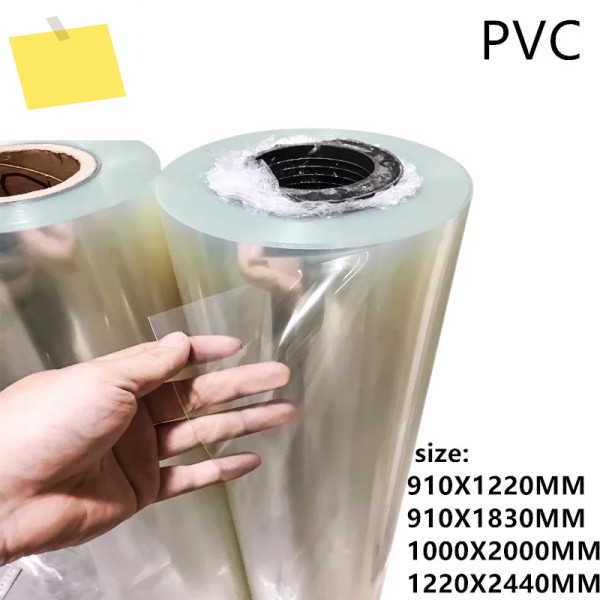 1롤 대형 투명 PVC 보드 두께 0.2MM-2MM 다양한 DIY 배플 플레이트 용 하드 플라스틱 시트 얇은 제품 이미지