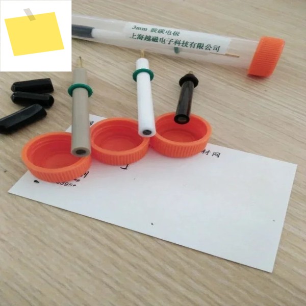 3mm 독일 유리질 탄소 전극 - 전기화학용 고순도 수입 GCE 제품 이미지