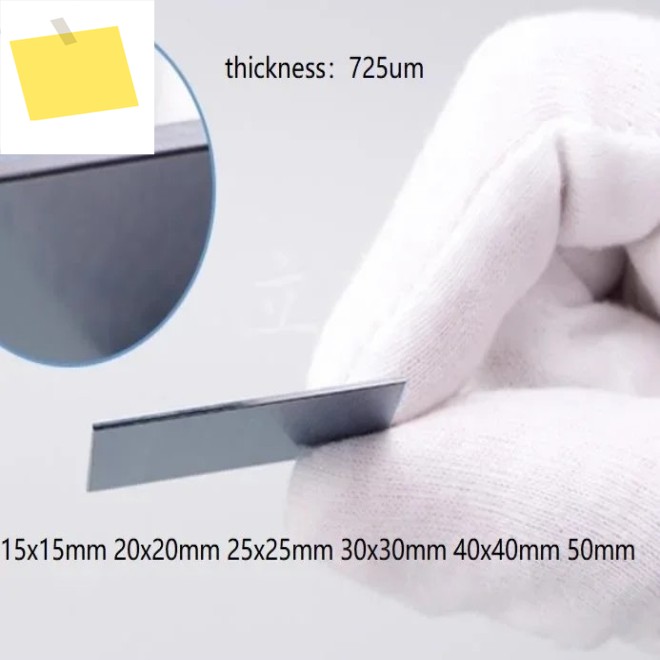 15x15 20x20 50mm 단결정 SEM 실리콘 웨이퍼 AFM 광학 생물학적 캐리어 코팅 실험 기판 제품 이미지