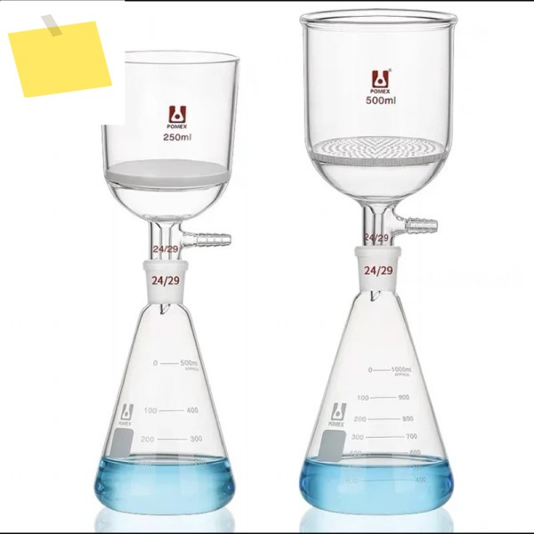 진공 여과 장치 유닛 멀티 웰 유리 모래 코어 부흐너 필터 깔때기, 실험실 50 ml, 100 제품 이미지