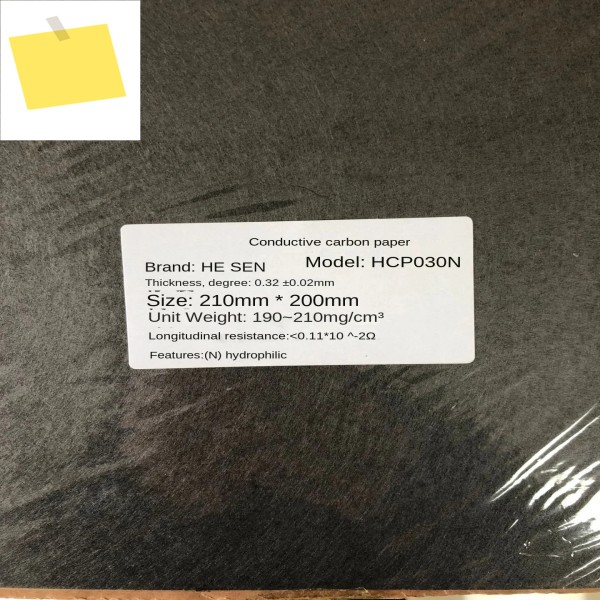 20x20CM 친수성소수성 전도성 카본 페이퍼, 양극 및 음극 제품 이미지