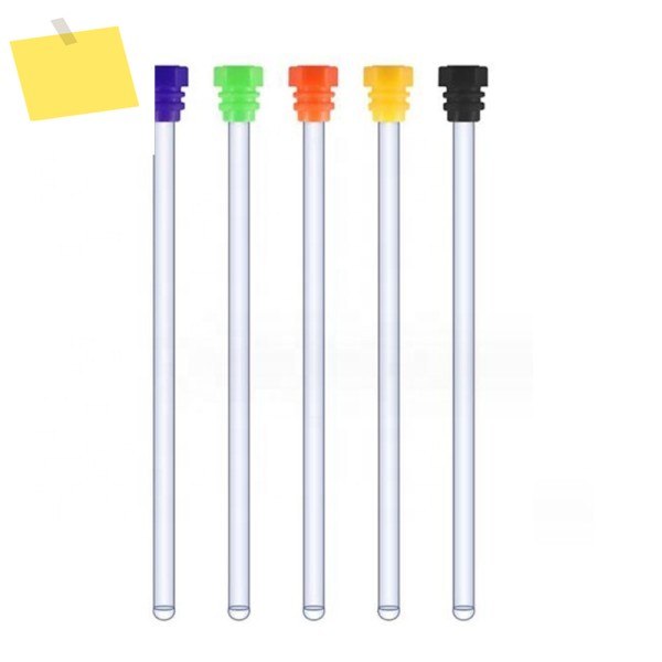 이코노미 등급 붕규산염 3.3 튜브, 캡 포함 유리, 직경 5mm, 5MM-7-50, 50 개 제품 이미지