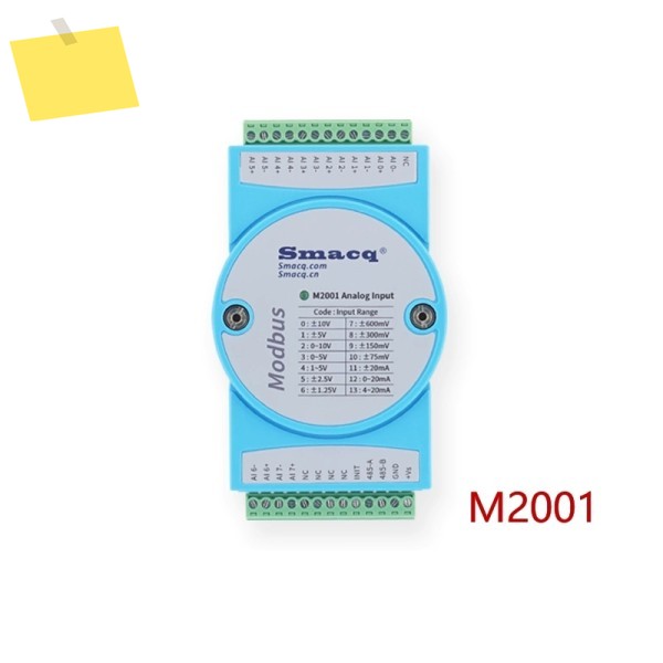 Modbus 획득 모듈 M2000 아날로그 4-20mA 전압 및 전류 입력이 TCP 네트워크 포트 RS485로 변환됨 제품 이미지