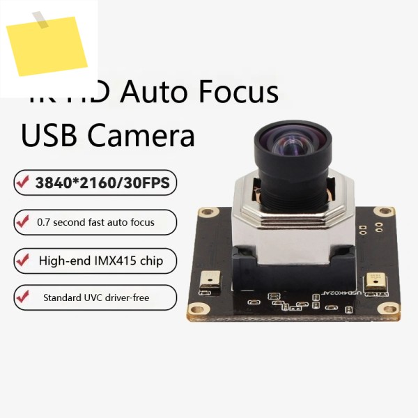 문서 촬영을 위한 0.7초 고속 포커싱 기능을 갖춘 4K HD USB 카메라 모듈 IMX415 칩 UVC 드라이버 제품 이미지