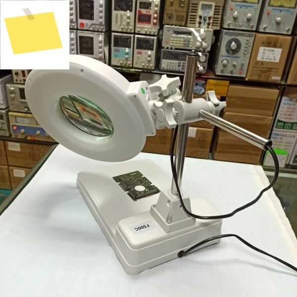 F500C 램프 튜브 파워 24W 렌즈 크기 120mm 배율 10X 광학 유리, 데스크 돋보기 제품 이미지