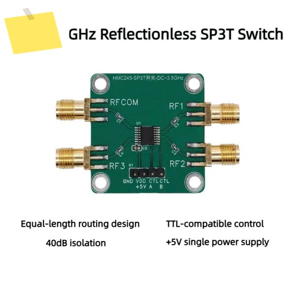 HMC245 무반사형 SP3T 스위치 DC-3.5GHz TTL 호환 RF 제품 이미지
