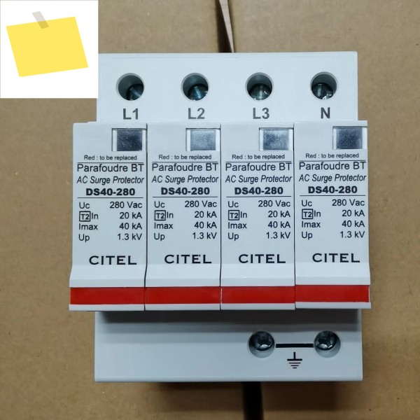 프랑스 CITEL 삼상 4선식 번개 보호 장치 DS44-385 West Del 40KA 서지 리테이너 제품 이미지