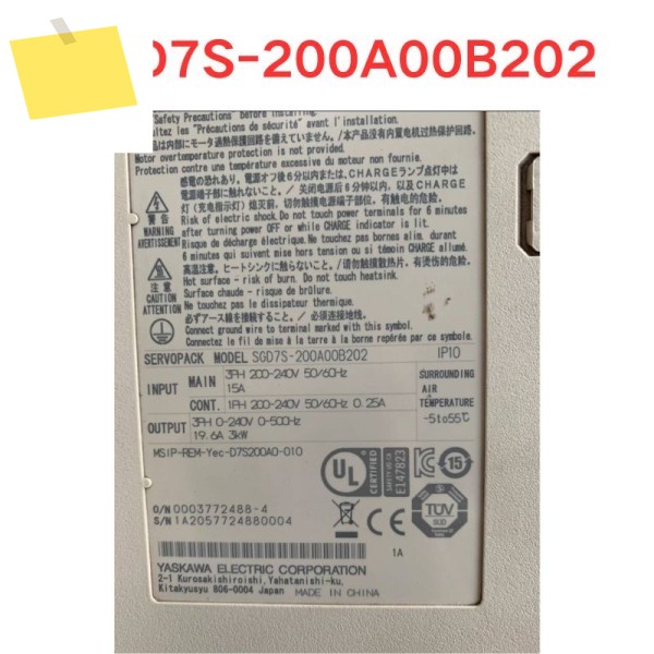 중고 테스트 OK SGD7S-200A00B202 서보 드라이브 제품 이미지