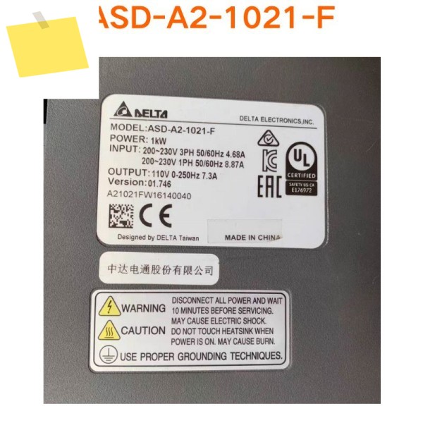 ASD-A2-1021-F 서보 드라이버, 중고 테스트 OK 제품 이미지