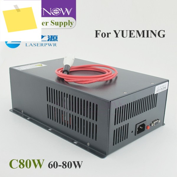 HY-C80 Co2 레이저 전원 공급 장치, 고전압 PSU 발생기, Yueming CMA 절단기 커터 캇타 카타 용 소스, 60-90W, 110 V, 220V 제품 이미지