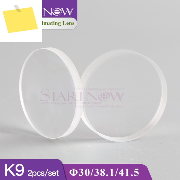 Startnow K9 유리 레이저 시준기 렌즈, WSX 섬유 기계 용접 장비 헤드 포커싱 30 38.1, 41.5mm, 1064nm, 2 개 제품 이미지