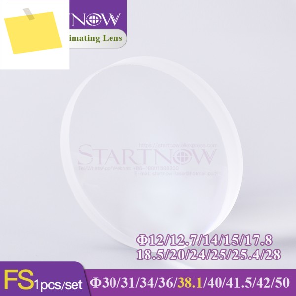 Startnow Penta WSX Precitec 섬유 절단 용접기 석영 시준기 렌즈용 레이저 초점 1064nm, 30 38.1 41.5 50, 1PC 제품 이미지