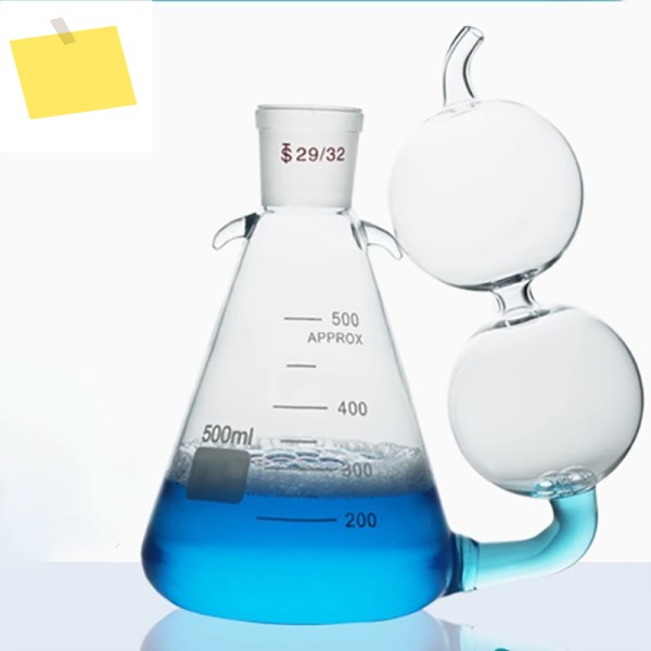 500ML 더블 볼 병 질소 고정 장비 삼각형 플라스크 비료 복합 장치 호이스트 수신 제품 이미지