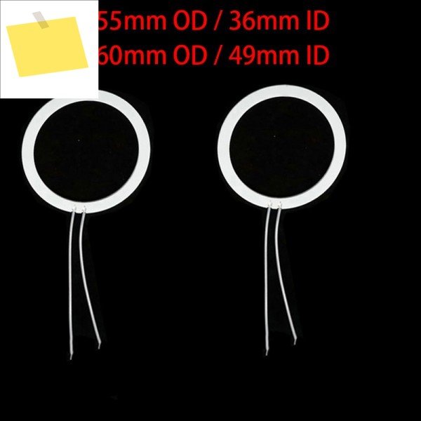 60mm55mm OD ID 3.7V5V12V20V24V HTCC 알루미나 AL2O3 고리 링 원형 인스턴트 MCH 금속 세라믹 히터 제품 이미지