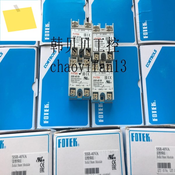 2pcs 신품 원본 Fotek 단상 솔리드 스테이트 릴레이 사이리스터 교환 SSR-40VA 제품 이미지