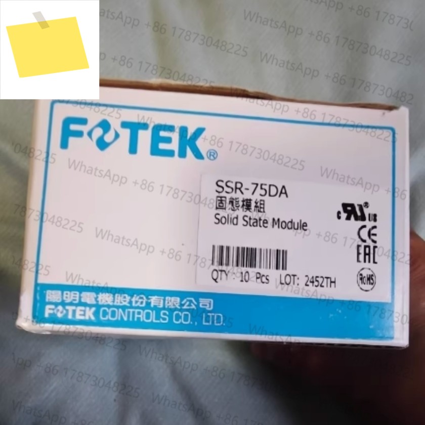 10PCS SSR-75DA FOTEK DC 제어 AC 제품 이미지